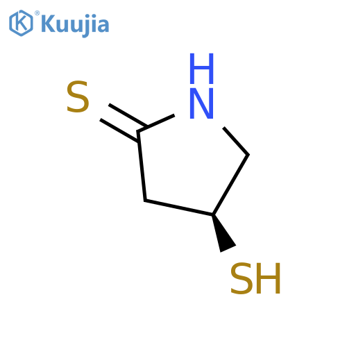 2-Pyrrolidinethione, 4-mercapto-, (S)- structure