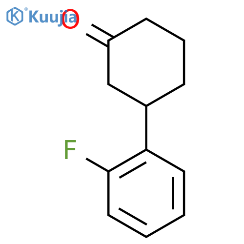 3-(2-Fluorophenyl)cyclohexanone structure