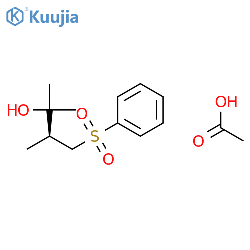 2-Butanol, 2,3-dimethyl-4-(phenylsulfonyl)-, acetate, (S)- structure
