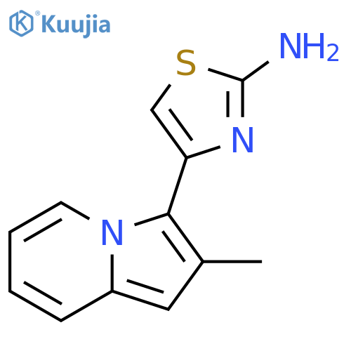 4-(2-Methyl-indolizin-3-yl)-thiazol-2-ylamine structure