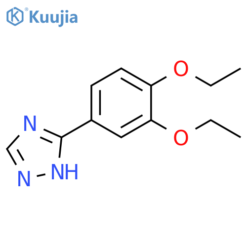3-(3,4-Diethoxy-phenyl)-1H-[1,2,4]triazole structure