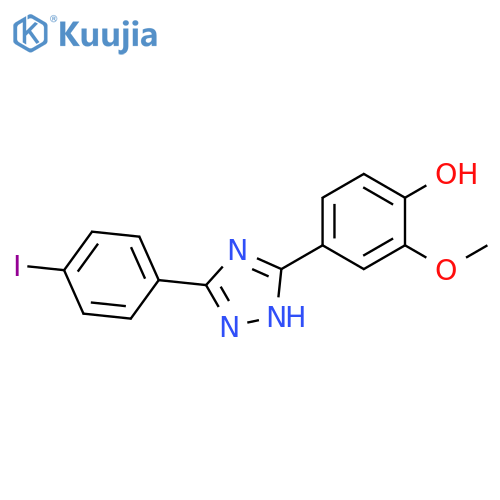 4-[5-(4-Iodo-phenyl)-2H-[1,2,4]triazol-3-yl]-2-methoxy-phenol structure