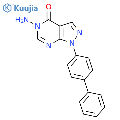 1-([1,1'-Biphenyl]-4-yl)-5-amino-1H-pyrazolo[3,4-d]pyrimidin-4(5H)-one structure