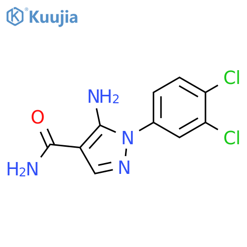 5-Amino-1-(3,4-dichloro-phenyl)-1H-pyrazole-4-carboxylic acid amide structure