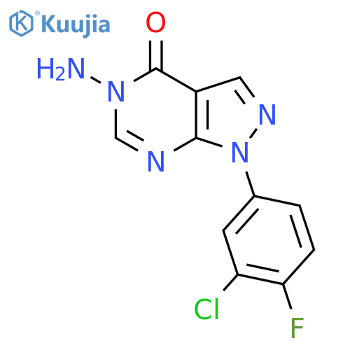 5-Amino-1-(3-chloro-4-fluorophenyl)-1H-pyrazolo[3,4-d]pyrimidin-4(5H)-one structure