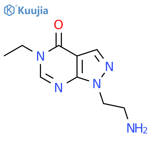 1-(2-Aminoethyl)-5-ethyl-1H-pyrazolo[3,4-d]pyrimidin-4(5H)-one structure