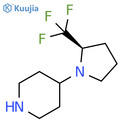 (R)-4-[2-(Trifluoromethyl)-1-pyrrolidinyl]-piperidine structure