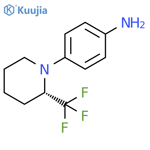 (S)-4-(2-Trifluoromethyl-piperidin-1-yl)-aniline structure