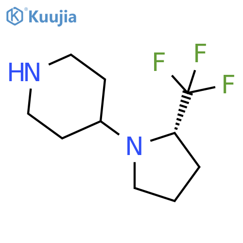 (S)-4-[2-(Trifluoromethyl)-1-pyrrolidinyl]-piperidine structure