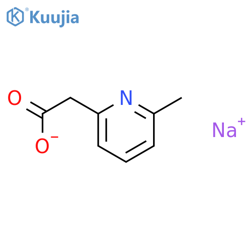 Sodium 2-(6-methylpyridin-2-yl)acetate structure