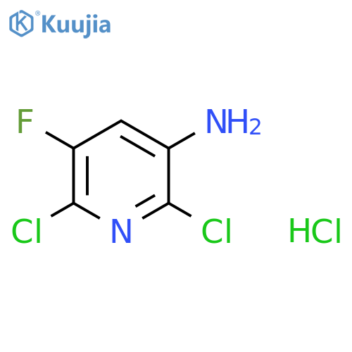 2,6-Dichloro-5-fluoropyridin-3-amine HCL structure