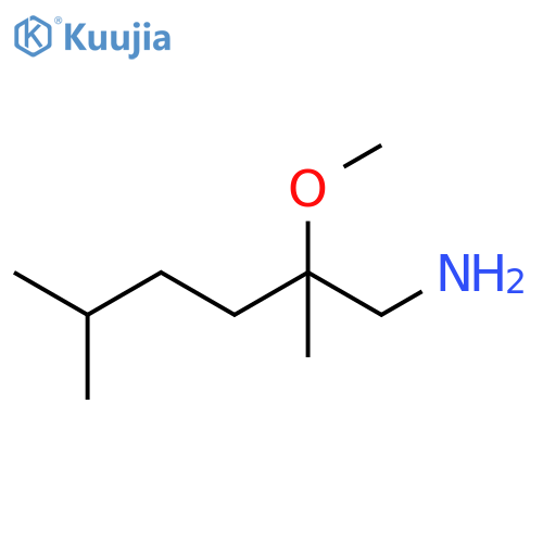 2-methoxy-2,5-dimethylhexan-1-amine structure
