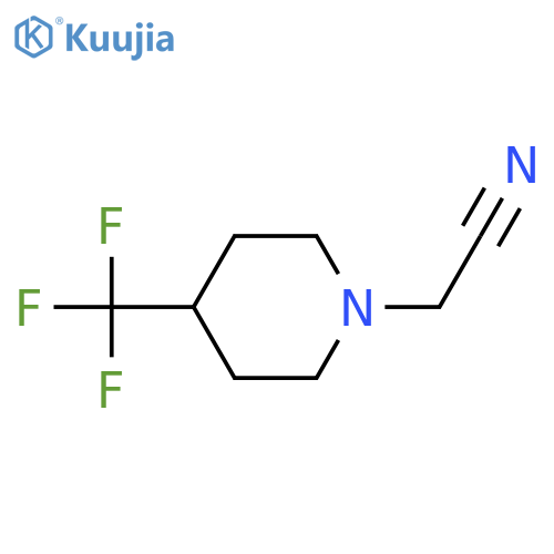 (4-Trifluoromethyl-piperidin-1-yl)-acetonitrile structure