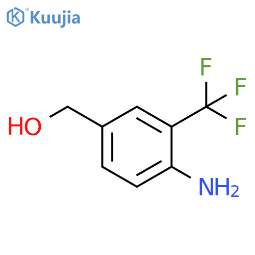 (4-Amino-3-(trifluoromethyl)phenyl)methanol structure