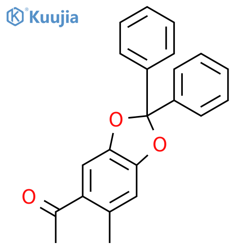 1-(6-Methyl-2,2-diphenylbenzo[1,3]dioxol-5-yl)ethanone structure