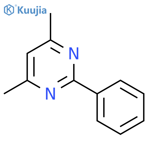4,6-dimethyl-2-phenylpyrimidine structure
