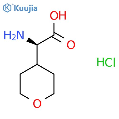 (2R)-2-amino-2-tetrahydropyran-4-yl-acetic acid hydrochloride structure
