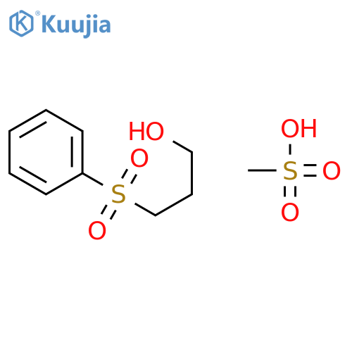 1-Propanol, 3-(phenylsulfonyl)-, methanesulfonate structure