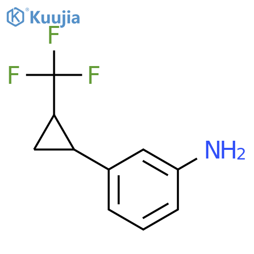 3-[(1s,2s)-2-(trifluoromethyl)cyclopropyl]aniline structure