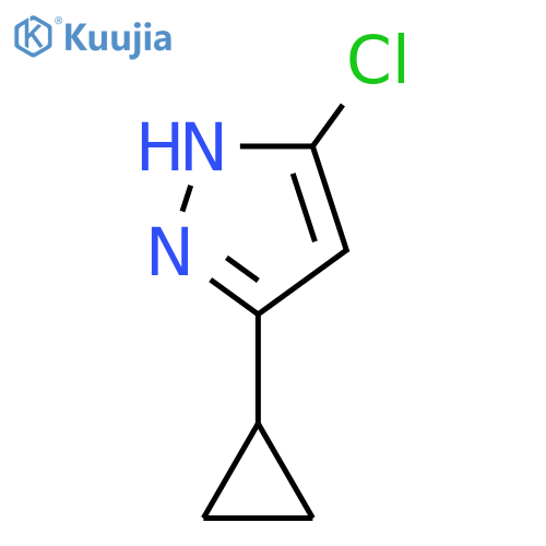5-chloro-3-cyclopropyl-1H-pyrazole structure