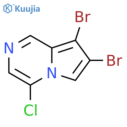 7,8-DIBROMO-4-CHLOROPYRROLO[1,2-A]PYRAZINE structure