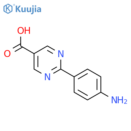 2-(4-Aminophenyl)pyrimidine-5-carboxylic acid structure
