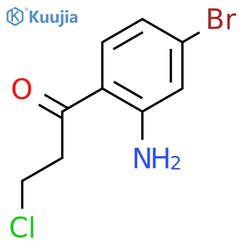 1-(2-amino-4-bromo-phenyl)-3-chloro-propan-1-one structure