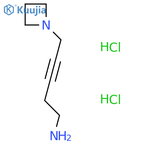 5-(Azetidin-1-yl)pent-3-yn-1-amine dihydrochloride structure