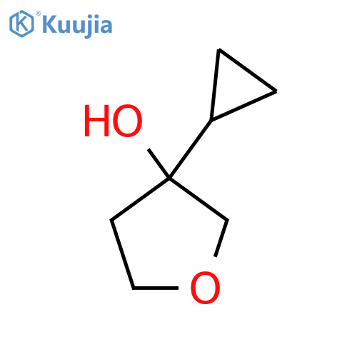 3-cyclopropyloxolan-3-ol structure