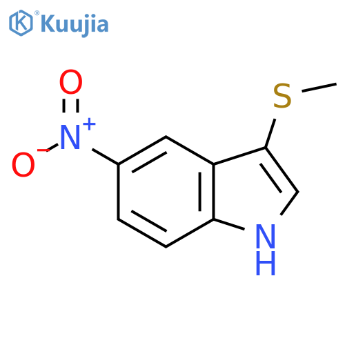 3-(Methylthio)-5-nitro-1H-indole structure