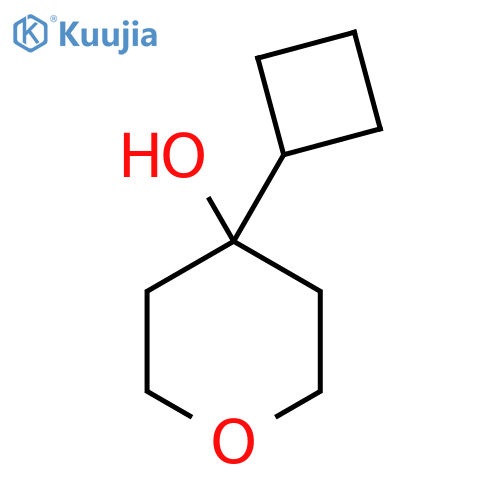 4-Cyclobutyltetrahydro-2H-pyran-4-OL structure