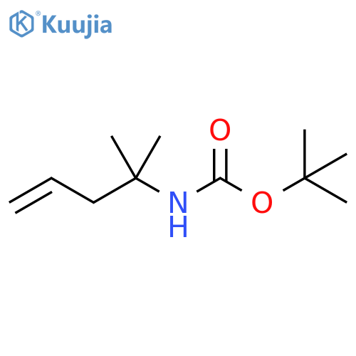TERT-BUTYL (2-METHYLPENT-4-EN-2-YL)CARBAMATE structure
