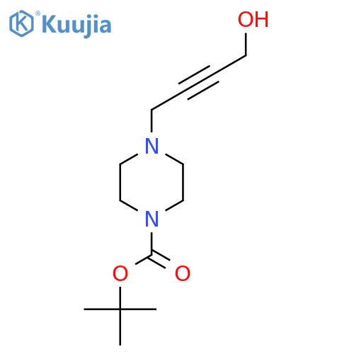 Tert-butyl 4-(4-hydroxybut-2-YN-1-YL)piperazine-1-carboxylate structure