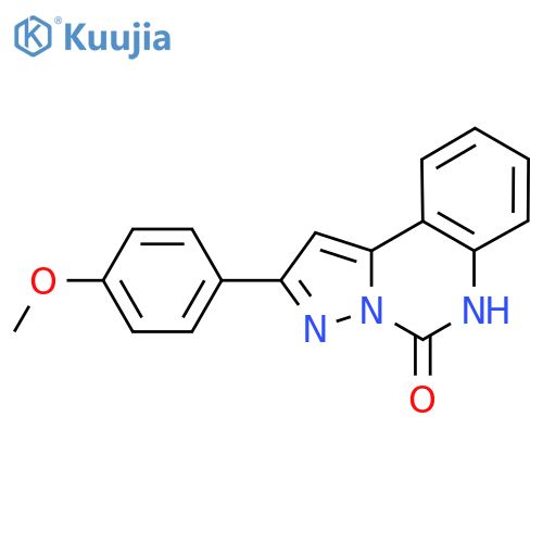 2-(4-Methoxyphenyl)pyrazolo[1,5-C]quinazolin-5(6H)-one structure