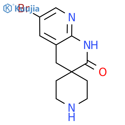 6-Bromo-1H-spiro[[1,8]naphthyridine-3,4'-piperidin]-2(4H)-one structure