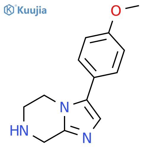 3-(4-Methoxyphenyl)-5,6,7,8-tetrahydroimidazo[1,2-A]pyrazine structure