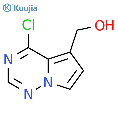 {4-chloropyrrolo[2,1-f][1,2,4]triazin-5-yl}methanol structure