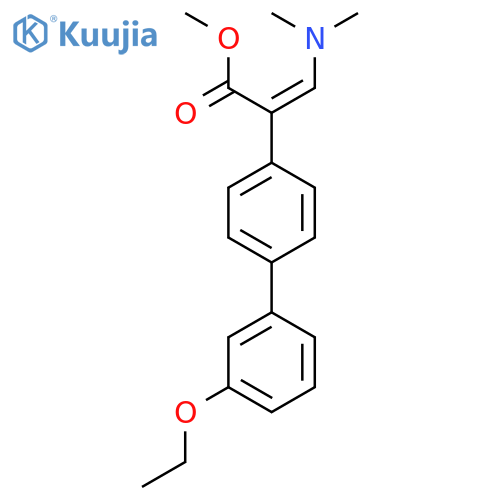 (Z)-Methyl 3-(dimethylamino)-2-(3'-ethoxy-[1,1'-biphenyl]-4-YL)acrylate structure
