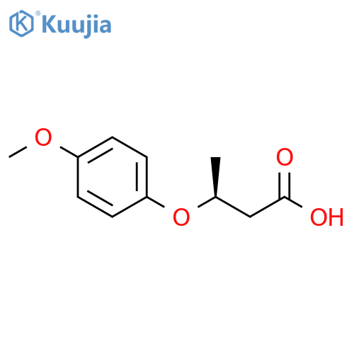 (S)-3-(4-Methoxyphenoxy)butanoic acid structure