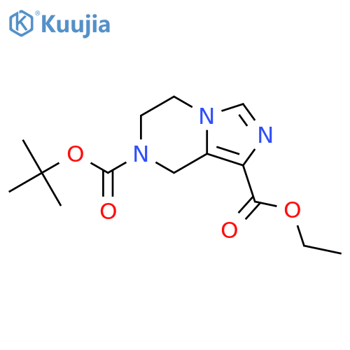 7-Tert-Butyl 1-ethyl 5,6-dihydroimidazo[1,5-a]pyrazine-1,7(8H)-dicarboxylate structure