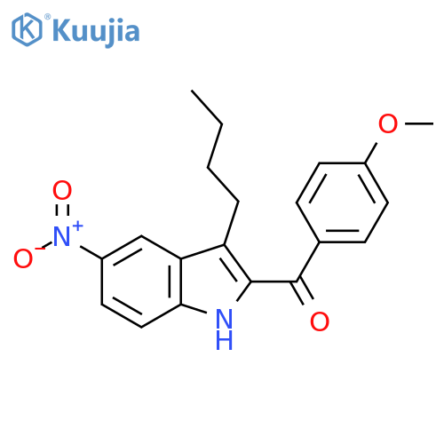 Methanone, (3-butyl-5-nitro-1H-indol-2-yl)(4-methoxyphenyl)- structure