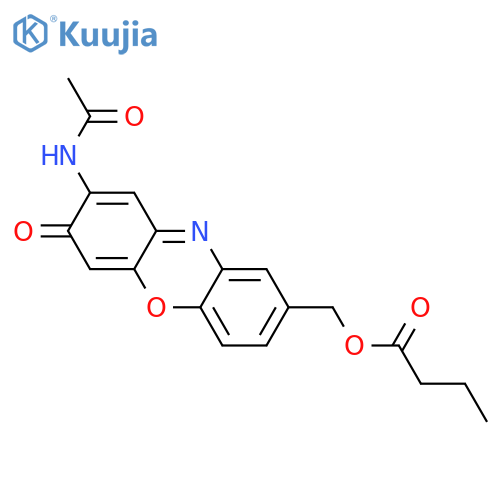 2-Amino-8-(hydroxymethyl)-3H-phenoxazin-3-one; O-Butanoyl, N-Ac structure