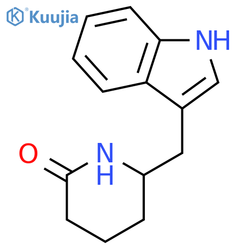 2-Piperidinone, 6-(1H-indol-3-ylmethyl)- structure