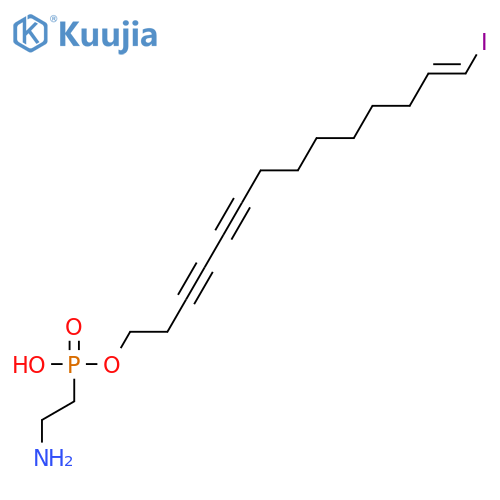 14-Iodo-13-tetradecene-3,5-diyn-1-ol; (E)-form, (2-Aminoethyl)phosphonate structure