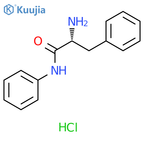 (2R)-2-amino-N,3-diphenylpropanamide hydrochloride structure