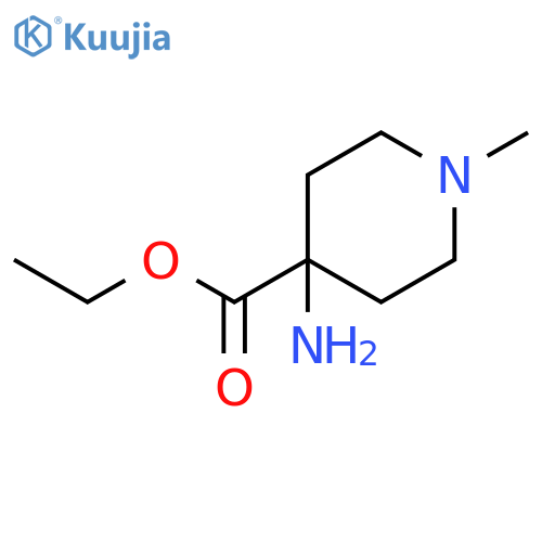 ethyl 4-amino-1-methylpiperidine-4-carboxylate structure
