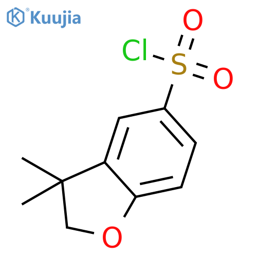 3,3-dimethyl-2,3-dihydro-1-benzofuran-5-sulfonyl chloride structure