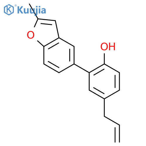 4-allyl-2-(2-methylbenzofuran-5-yl)phenol structure