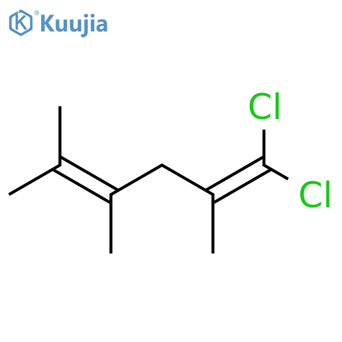 1,4-Hexadiene, 1,1-dichloro-2,4,5-trimethyl- structure