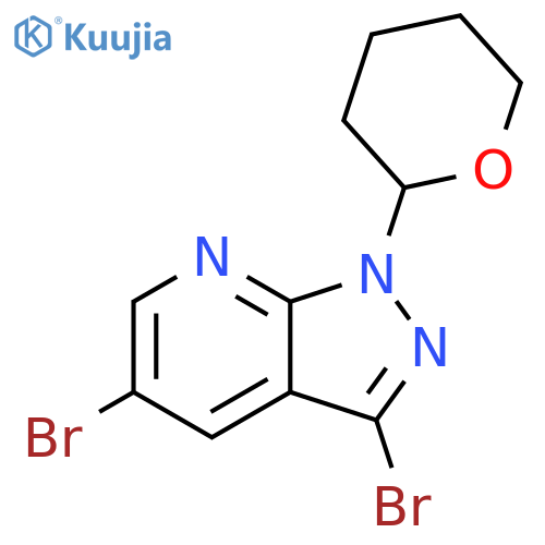 3,5-Dibromo-1-(tetrahydro-2H-pyran-2-yl)-1H-pyrazolo3,4-bpyridine structure